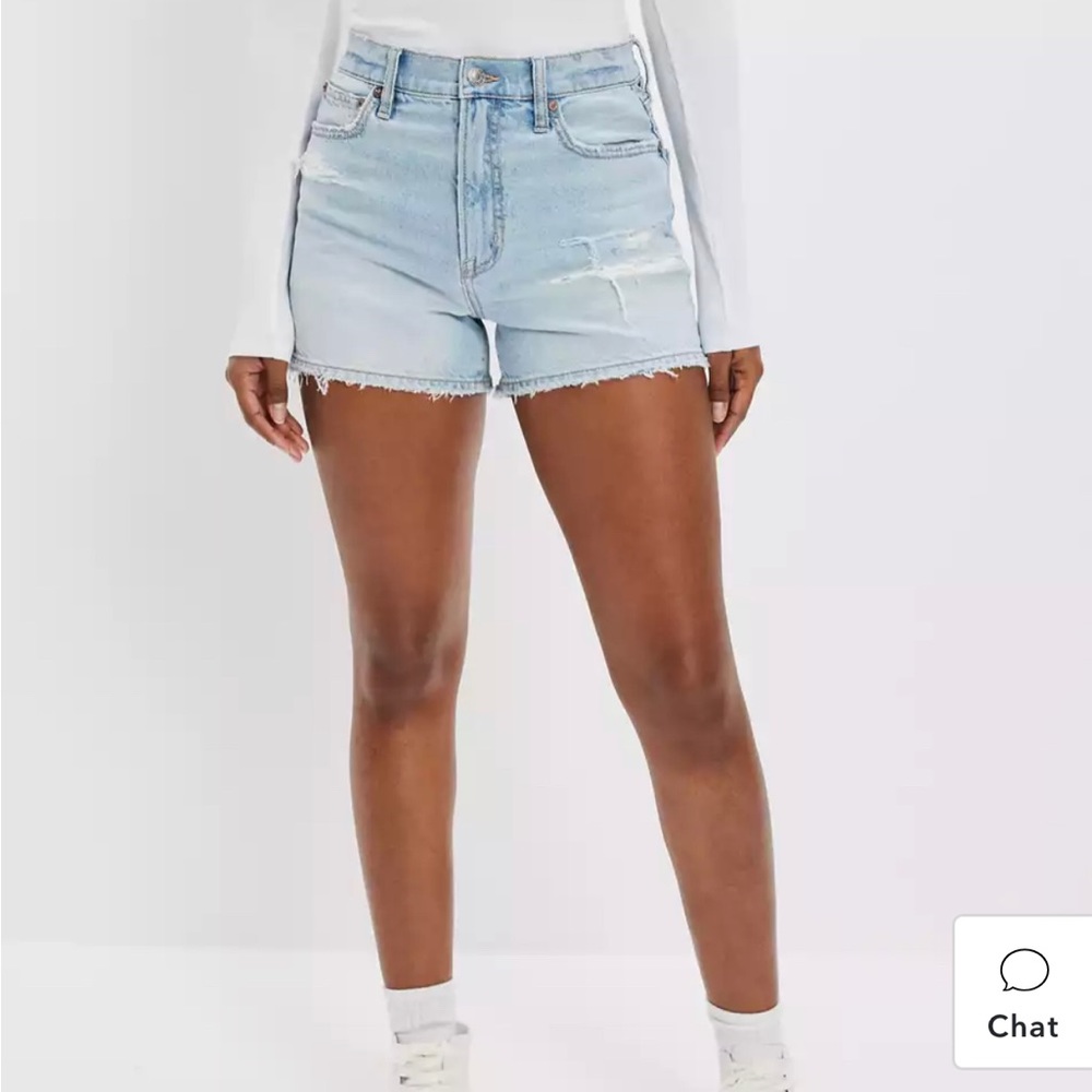 American Eagle mom jean shorts size 0